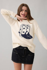 Western Boot Sweater