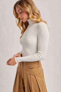 Essential Ribbed Turtleneck Sweater