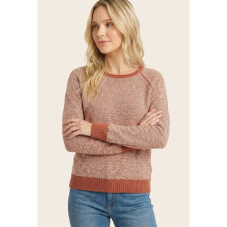 Corey Striped Sweater - Rust