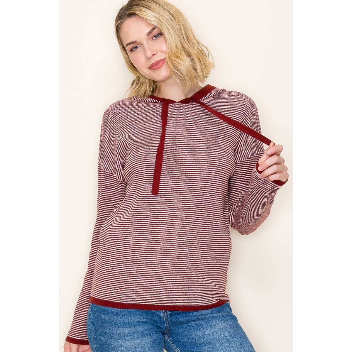 Heather Waffle Pullover