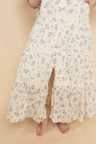 Ada Floral Maxi Dress - Pink - Wild Lavender Boutique