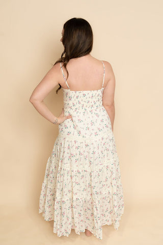 Ada Floral Maxi Dress - Pink - Wild Lavender Boutique
