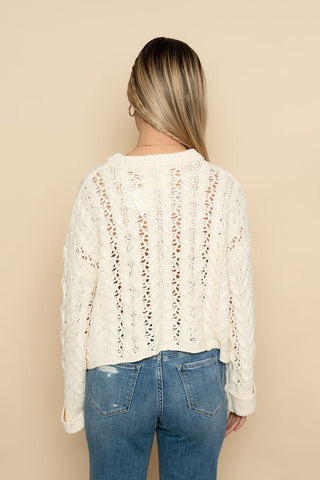 Alix Knit Button Down Sweater - Wild Lavender Boutique