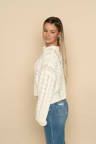 Alix Knit Button Down Sweater - Wild Lavender Boutique