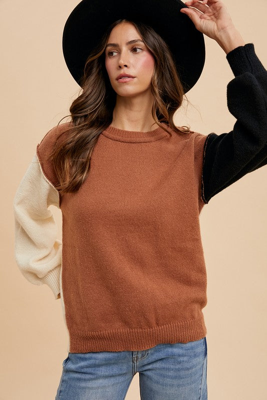 Eleanor Color Block Sweater