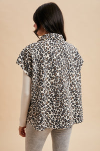 Avery Leopard Sherpa Vest