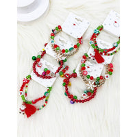 Christmas Theme Bracelet with Charm and Tessel