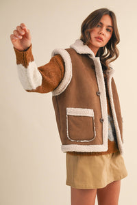 Sherpa Suede Vest