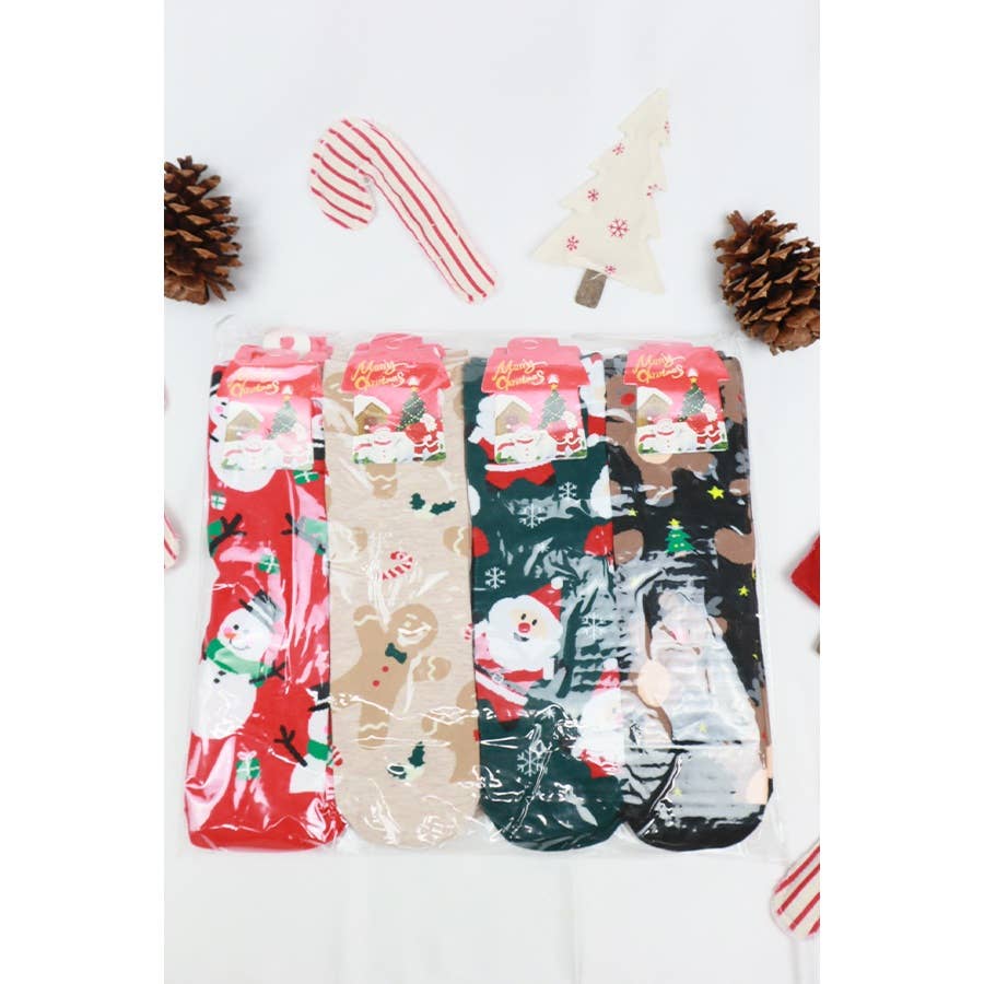 Assorted Styles Christmas Theme Socks