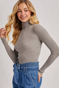 Essential Ribbed Turtleneck Sweater