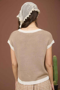 Hannah Horseshoe Knit Top
