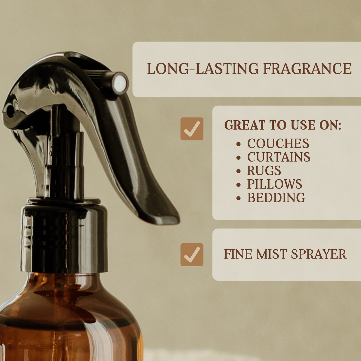 Pumpkin Sugar Fall Room Spray - 4 oz Amber Glass Bottle