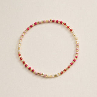 Beaded Heart Charm Stretch Bracelet Set - Wild Lavender Boutique