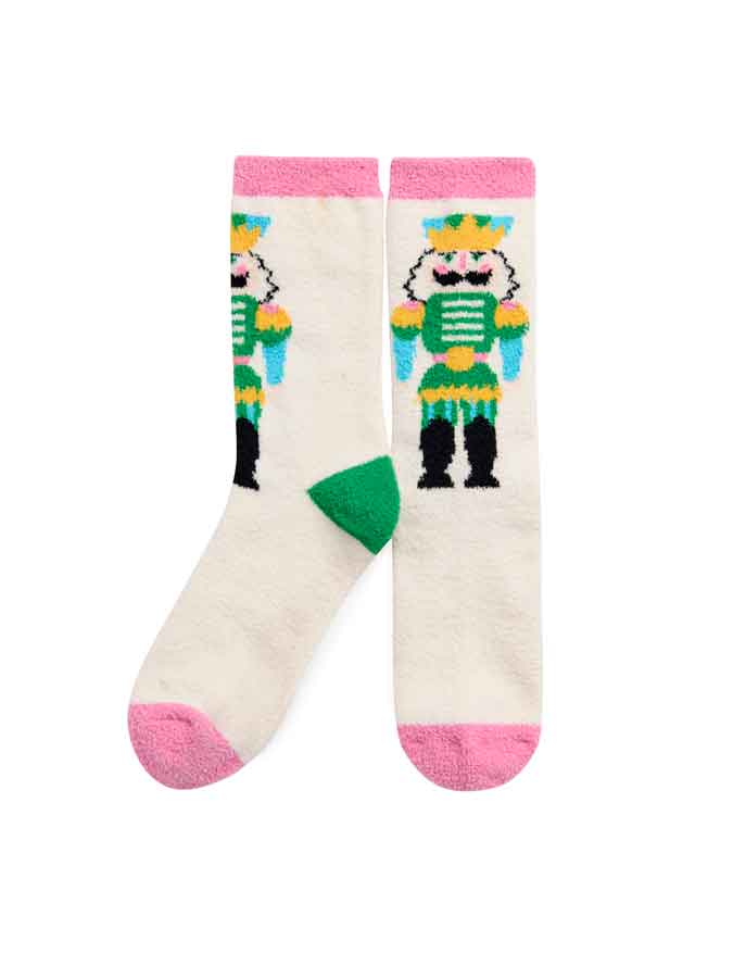 NUTCRACKER SOCKS,IVORY
