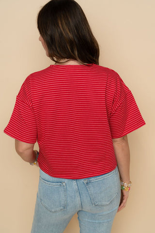 Benny Striped Knit Top - Wild Lavender Boutique