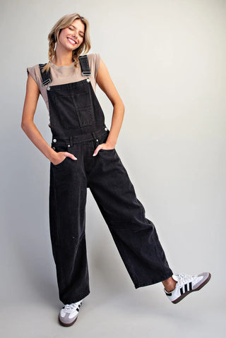 Ruby Barrel Overall - Black