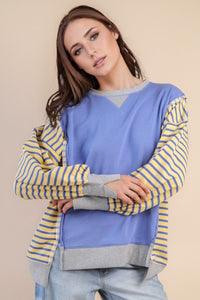 B.F. Oversized Striped Top