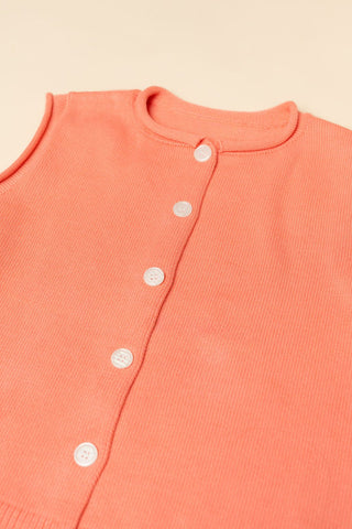 Bowen Sweater Vest - Melon - Wild Lavender Boutique