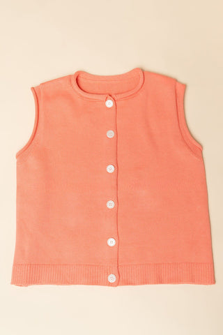 Bowen Sweater Vest - Melon - Wild Lavender Boutique