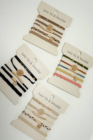 Bracelet Hair Tie Sets - Wild Lavender Boutique