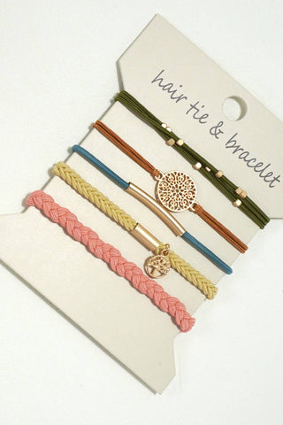 Bracelet Hair Tie Sets - Wild Lavender Boutique