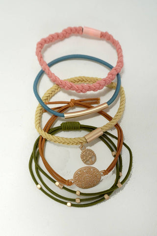 Bracelet Hair Tie Sets - Wild Lavender Boutique