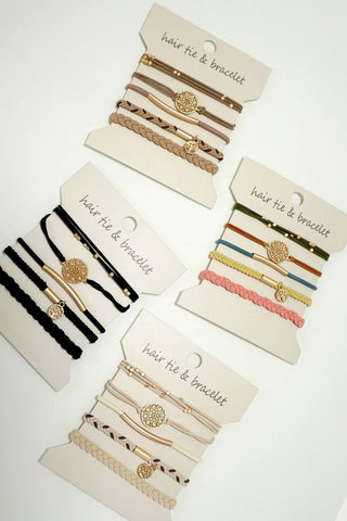 Bracelet Hair Tie Sets - Wild Lavender Boutique