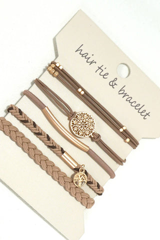 Bracelet Hair Tie Sets - Wild Lavender Boutique