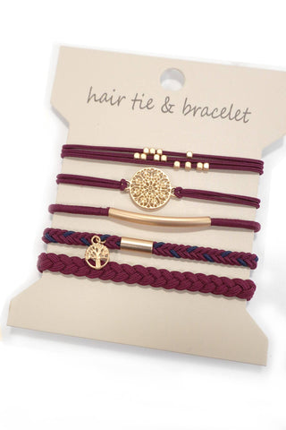Bracelet Hair Tie Sets - Wild Lavender Boutique