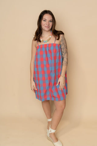 Brady Plaid Mini Dress - Wild Lavender Boutique