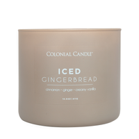 Iced Gingerbread Scented Jar Candle, Soy Blend Wax, 14.5oz