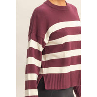 Suni Striped Crew Neck Sweater