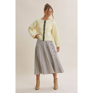 Cottage Cardigan Gingham Accent Cardigan