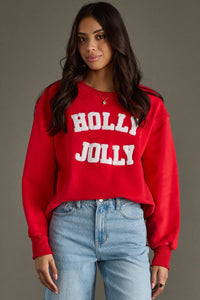 Red Holly Jolly Sweatshirt