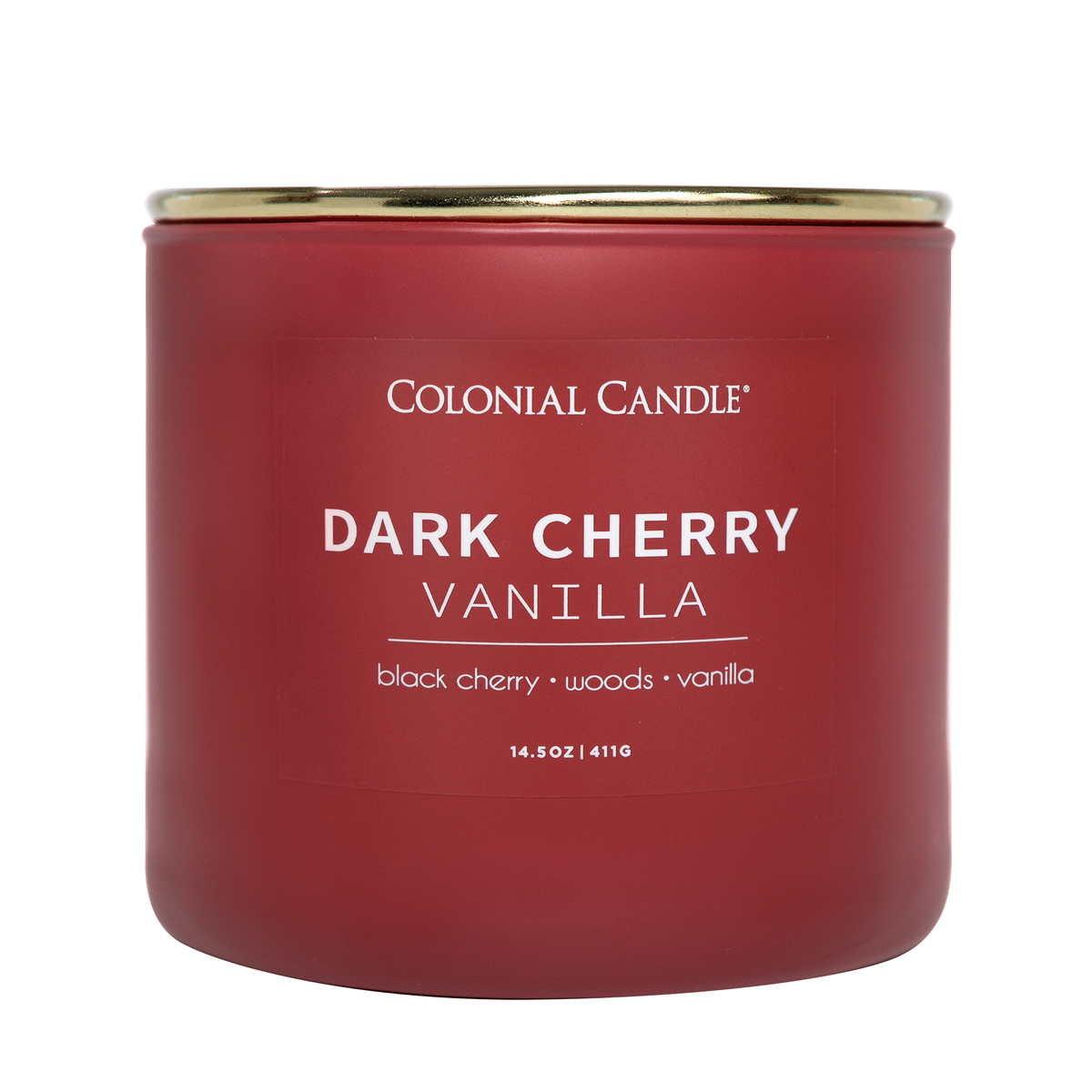 Dark Cherry Vanilla Scented Candle, Soy Blend Wax, 14.5oz
