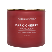 Dark Cherry Vanilla Scented Candle, Soy Blend Wax, 14.5oz
