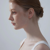 Dainty Small Bow Ribbon Hoop Earrings in 925 Sterling Silver