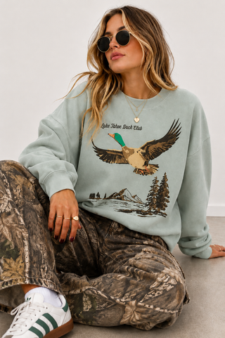 Lake Tahoe Duck Club Sage Sweatshirt