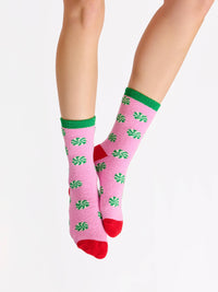 PEPPERMINT SOCKS,PINK