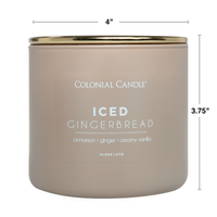 Iced Gingerbread Scented Jar Candle, Soy Blend Wax, 14.5oz