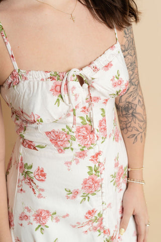 Callie Floral Corset Maxi - Wild Lavender Boutique