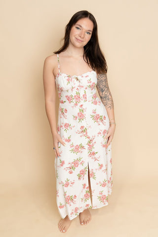 Callie Floral Corset Maxi - Wild Lavender Boutique
