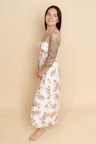 Callie Floral Corset Maxi - Wild Lavender Boutique