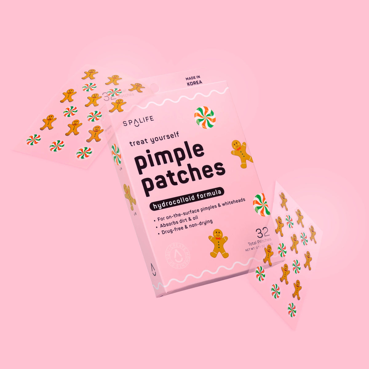 Christmas Holiday Gingerbread & Candies Pimple Patches