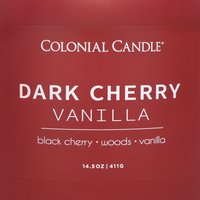 Dark Cherry Vanilla Scented Candle, Soy Blend Wax, 14.5oz