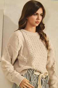Classic Knit Sweater - Oatmeal