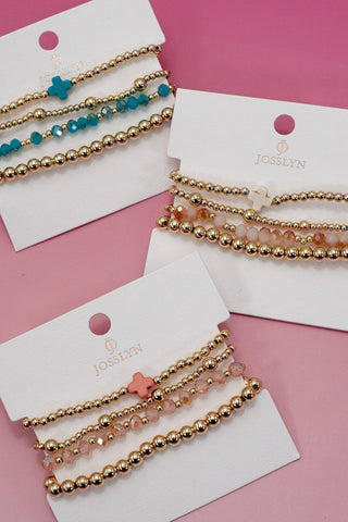 Cross Bracelet Stack - Wild Lavender Boutique