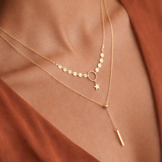 18K Gold Plated Waterproof Stainless Steel Chain Necklace