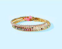 Amore Choker Necklace - Heart-Shaped Rainbow Stones