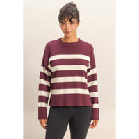 Suni Striped Crew Neck Sweater